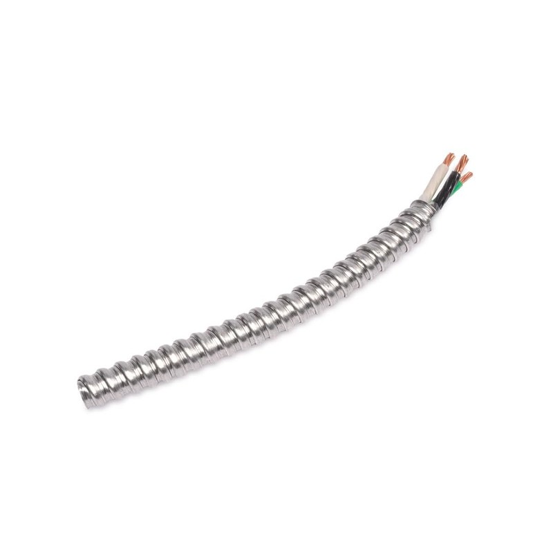 Wirenco 6/2 Metal Clad (MC) Cable with Ground, Aluminum Armored,