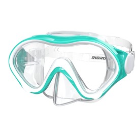 RIOROO Snorkel Mask for Kids,Swimming Goggles Kids with Nose Cover for Boys Girls Youth Children,Diving Mask Kids No Leak Anti Fog Waterproof 180°Clear View Kids Swim Goggles for Age 4-15 Years