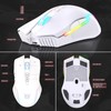 PHNIXGAM Rechargeable Wireless Gaming Mouse, Ergonomic RGB Computer Mouse with