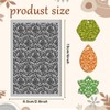 CHGCRAFT Artistic Floral Pattern Polymer Clay Texture Sheets Clay Texture
