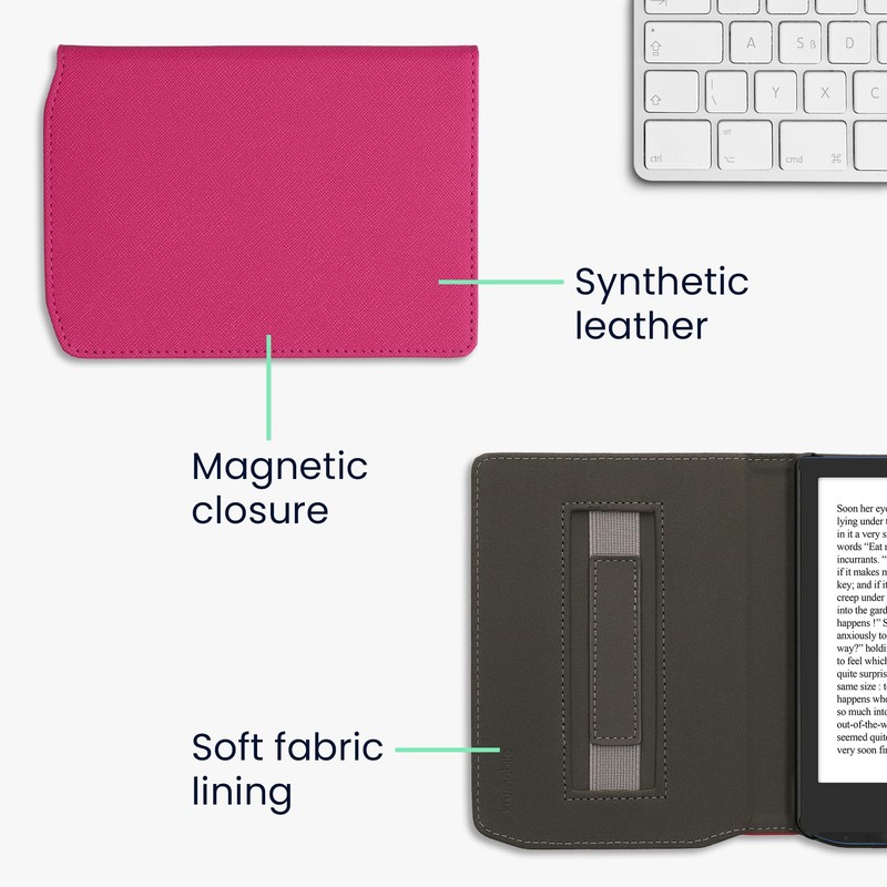 kwmobile Flip Case Compatible with Pocketbook Verse/Verse Pro/Verse Color/Vivlio Light/Light