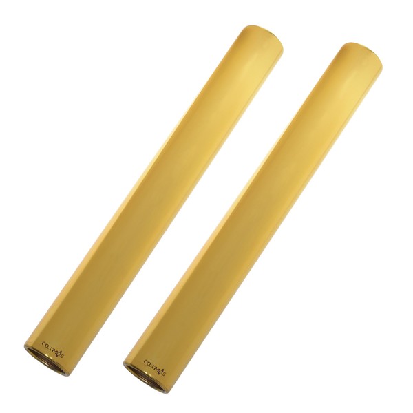 Cosmos ® Pack of 2 Anodized Aluminium Track and Field Relay Batons (Gold)