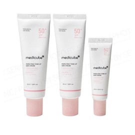 | Medicube | PDRN Pink Tone-Up Sun Cream 50ml (SPF50+) x 2 + 1 20ml | Medicube | Medicube Refreshing moisture moisturizing / PDRN 핑크 톤업 선크림 50ml (SPF50+) x 2개 + 20ml 1개 | 메디큐브 | 메디큐브 산뜻보송 수분 보습