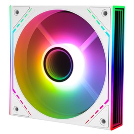 Thermalright TL-M12RW-S 120mm ARGB CPU Fan, with 1500RPM Speed, White Computer Case Fan, Quiet 4pin PWM PC Inverted Fan, for S-FDB Bearing CPU Cooler Fan