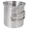 Outdoor Cookware Set, Stainless Steel Camping Pot Lightweight Camp Cookware