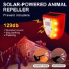 Qualirey 4 Pcs Solar Alarm Motion Detector with Sound Outdoor