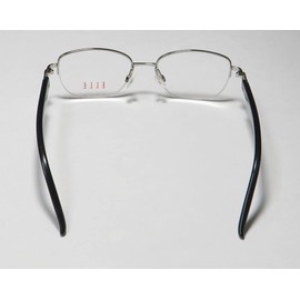 Elle Women's Eyeglasses EL13447 EL/13447 BK Black Half Rim Optical Frame 49mm