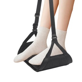 Airplane Foot Rest With Soft Padding Comfortable Essentials For Travel Car Cloth Long Haul Flights Essentials Kit Office, B