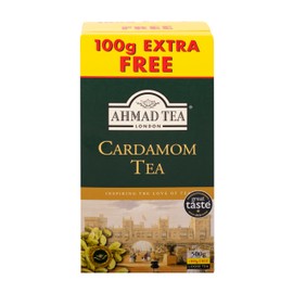 Ahmad Tea Black Tea, Cardamom Loose Leaf, 454g - Caffeinated & Sugar-Free