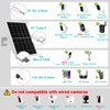 8W Solar Panel Built-in with 12000mAh Battery for Security Camera