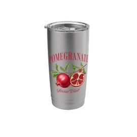 Pomegranate Social Club Vintage Botanical Fruit Stainless Steel Insulated Tumbler