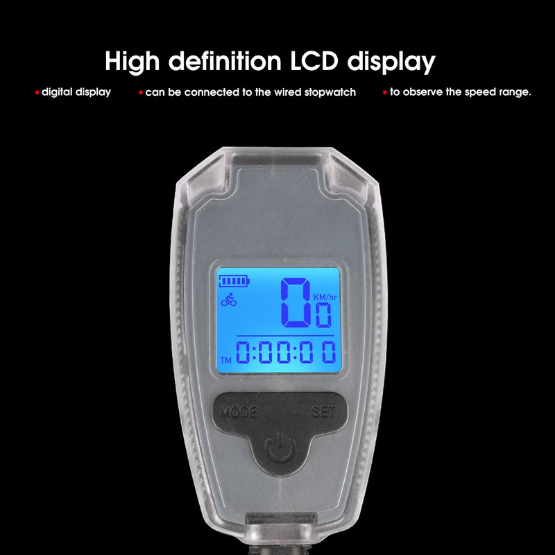 Multifunctional Bike Front Light Bicycle Speedometer LED Display Horn Warning
