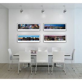 Blakeway Worldwide Panoramas Standard Frame Louisville, Kentucky-Blakeway Panoramas Skyline Posters