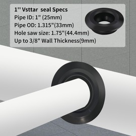 8 Pack 1" Vsttar Flexible Tank Adapter (Bulkhead), Flexible Pipe-to-Tank Seal - Tank Adapter
