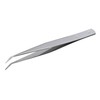 ANEX No.126 Tweezers, Stainless Steel, AA Type, Curved Tip, 4.9