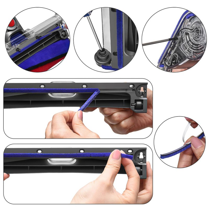 DrRobor Replacement Brush Roller for Dyson V6 V7 V8 V10