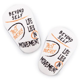 2pcs Mini Soccer Shin Guards, 3.94x2.36 Inch Extra Small Football Shin Pads Miniature Shin Guards Protective Shin Guards Equipment for Teenagers Kids Adults Boys Girls (Word)