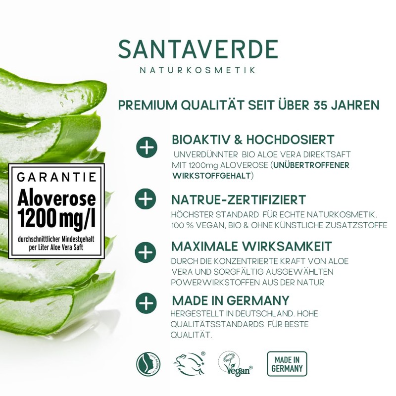 SantaVerde Aloe Vera Creme Medium ohne Duft