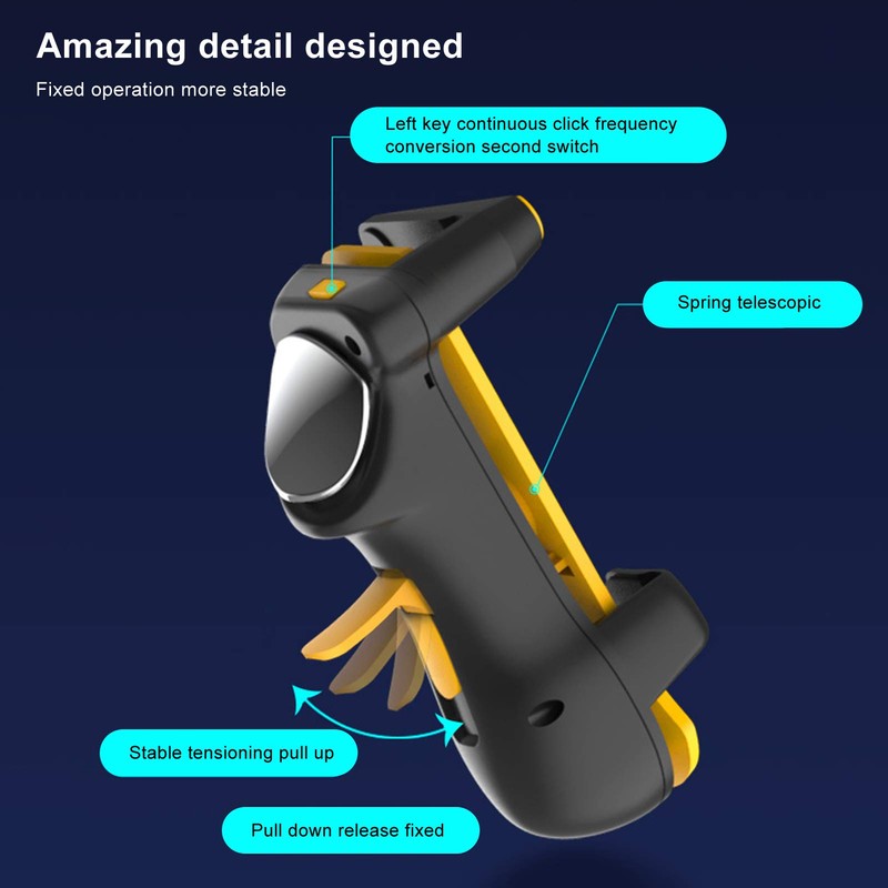 Mobile Game Controller for Tablets, Tablet PC Continuous Shooting Gamepad