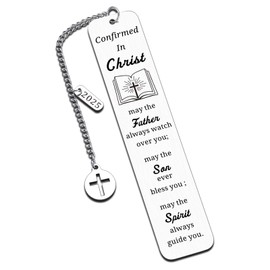 Confirmation Gifts for Teen Girls Confirmation Gifts for Teenage Boys Baptism Gift for Men Women Catholic Easter Basket Stuffer for Kids Confirmation Bookmark 2025 Faith Based Gift Confirmed in Christ