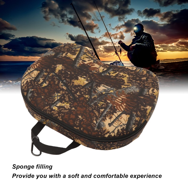 Seat Cushion Soft Flexible Portable Camouflage Concave Seat Cushion Pillow