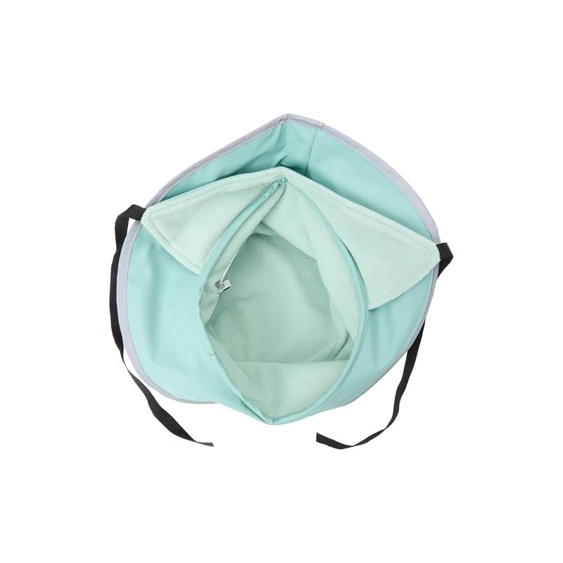 Playshoes Unisex Children's Rain Hat Waterproof Rain Hat, Green Fleece