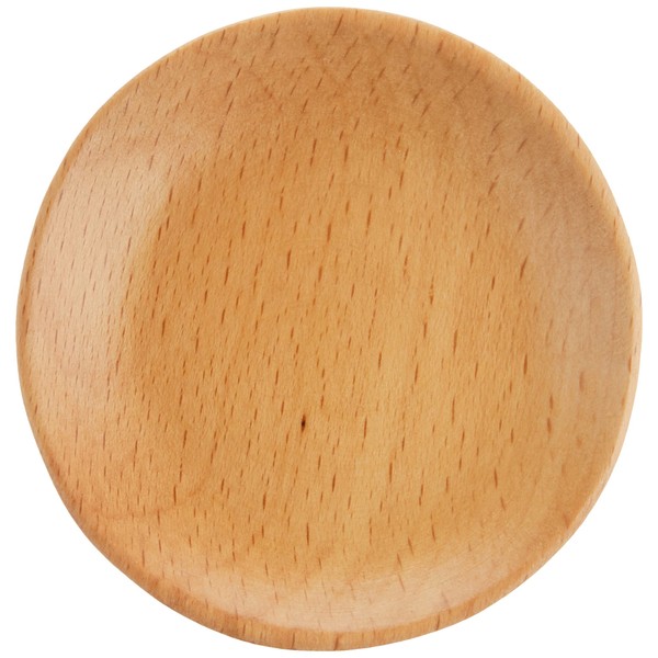 Alphax 902416 Small Plate, Wood Grain, 2.4 x 0.4 inches (6 x 1 cm), Beech, Komame Plate