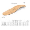 Leather Insole Orthotic Insole Leather Insert Full Length Arch Support