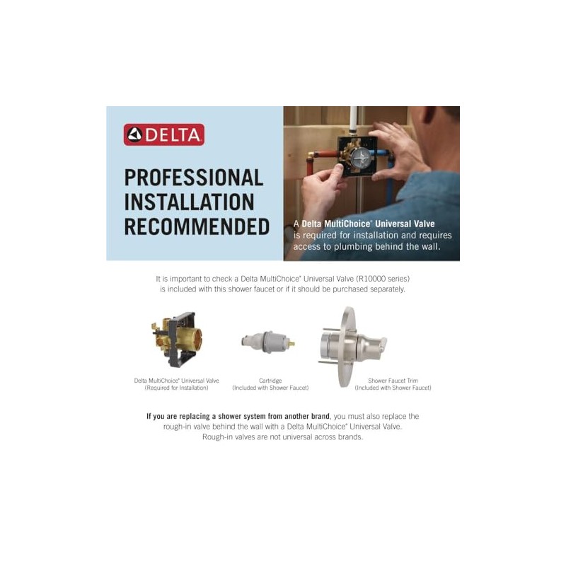 Delta Windemere 14 Series Single-Function Valve Trim Kit, Oil Rubbed