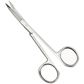 Amercian Diagnostic Corporation 3425 Iris Scissors, 4 1/2 Curved, Stainless Steel, Adult