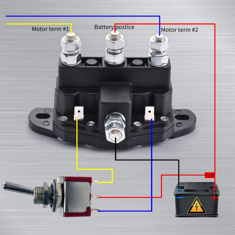 MaySpare Winch Motor Reversing Solenoid Switch Intermittent Duty Trombetta 214-1231-A11