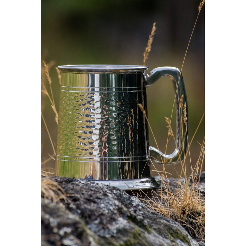 Wenworth Half Hammered Pewter Tankard Engraved Best Man Father's Day