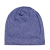 DonDon Women's Slouch Beanie Winter Hat Silver Sequins Studs Blue