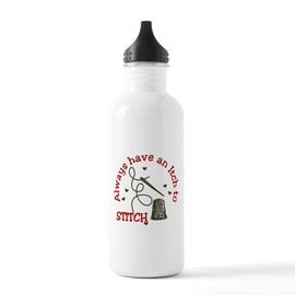 CafePress Itch To Stitch Water Bottle 1.0L (34 oz) Stainless Steel Water Bottle