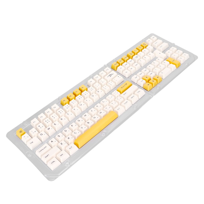Keyboard Keycaps Bee Milk Subject PBT Material OEM Height Dye