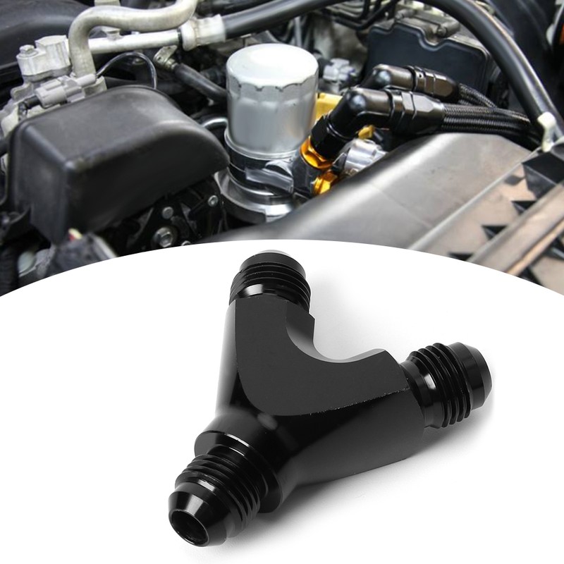Aluminum Alloy 3-Way Fitting Adapter Y Type AN6 6AN Male