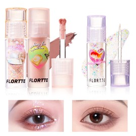 Liquid Eyeshadow Liquid Teardrop Bag, 12 Colors, Urumi Liner, Eye Bag, Liquid Eyeshadow, Glitter, Waterproof, Long Lasting, Highly Colorful, Portable, Easy to Use (02#)