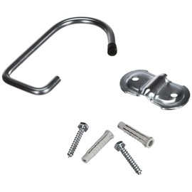 Sauvic 01521 - Multipurpose hook, for bicycle wheel (ceiling), in zinc plated steel, 13 x 2 x 6 cm.