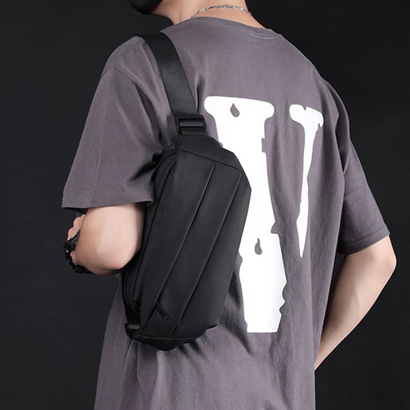 Sling Bag Large Capacity Waterproof Trendy Lightweight Chest Shoulder Backpack