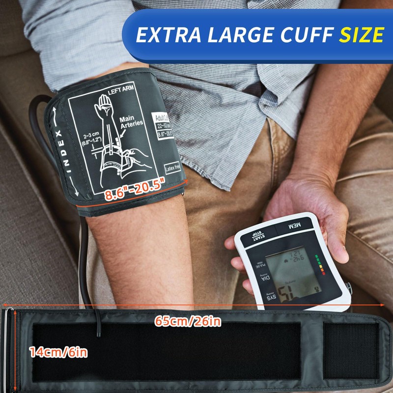 Extra Large Blood Pressure Cuff, Replacement Extra Large Cuff Applicable