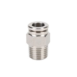 Pneumatic Plug Fitting Stainless Steel V2A Plug Connection 1/2 Inch - 6 mm IQS Connector