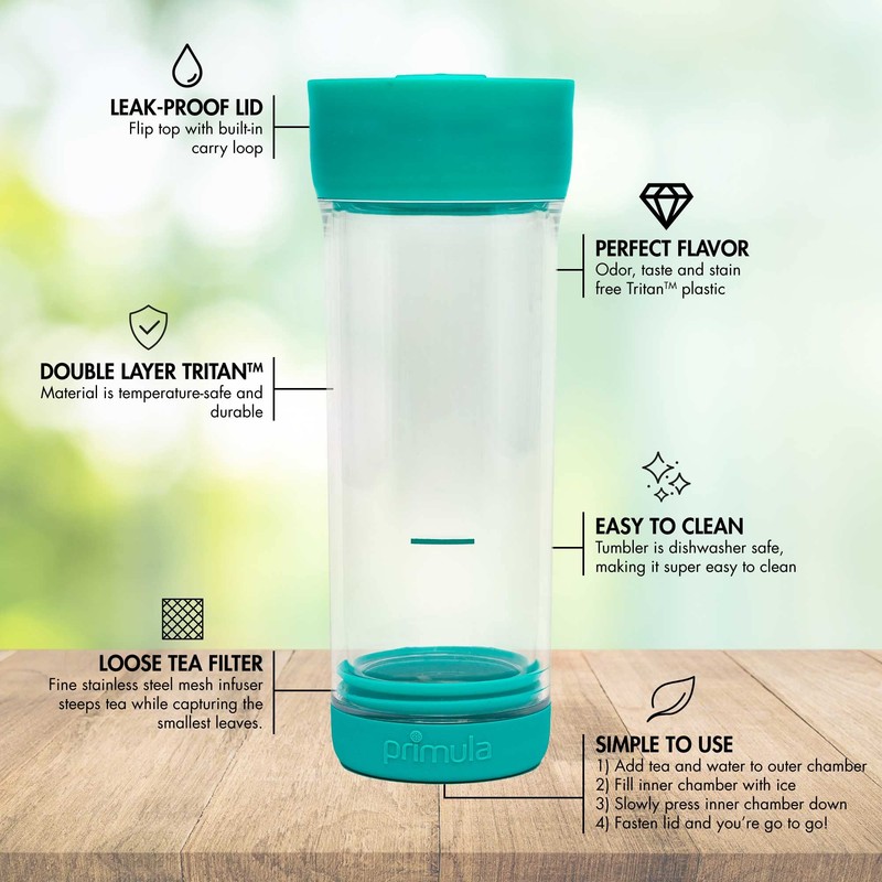 Primula Press & Go Iced Tea Brew Tumbler 16 oz,