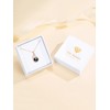 Zhi Kexin Black Pearl Pendant Necklace for Women 925 Sterling