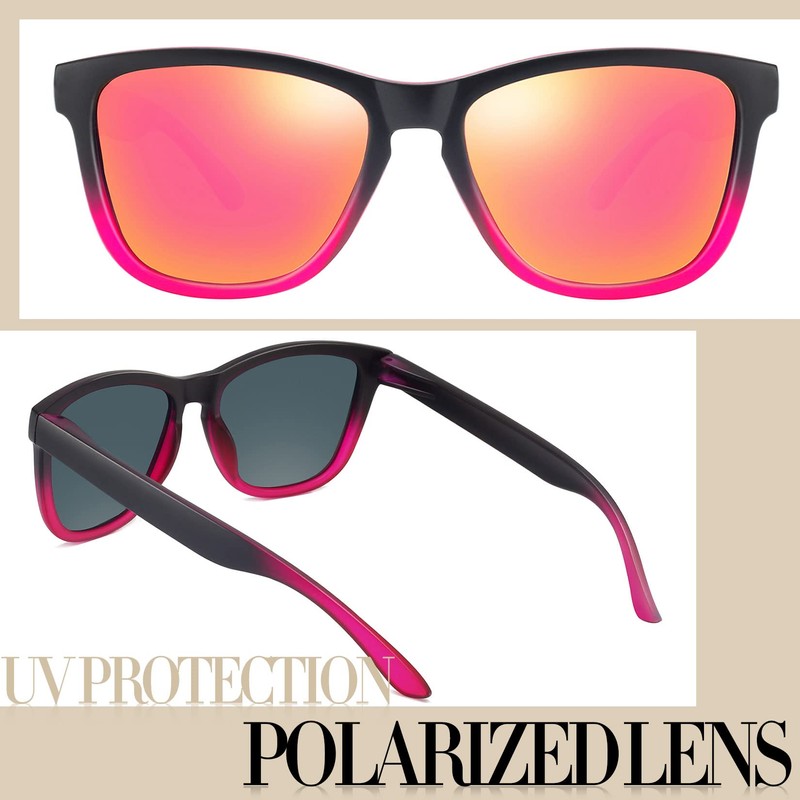 Joopin Rectangular Sunglasses Men's Polarised and Classic Sunglasses Women's Retro
