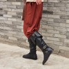 Galindopia Unisex Cosplay Boots Flat, 108 Black