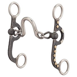4-5/8" Pony Bit, Chain Mouth with Port, Buffed Black