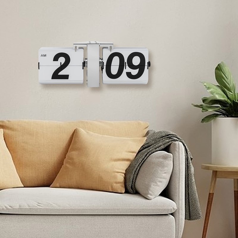 CeRaBuRET Flip Clock with High Accuracy, Retro Style Flip Desk