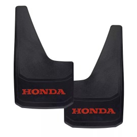 1clickautoacc Universal Mud Flaps FITS HONDA Style Splash Guards With RED Letters 2PCS NEW