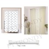 FYTRONDY White Edition Stainless Steel Closet Rod Bracket, U-Shaped Open