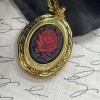 Fancy Fox Boutique Bright Gold Black Velvet Gothic Red Victorian